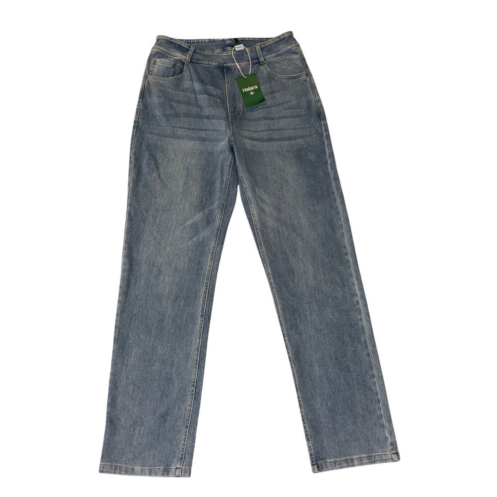 NWT Halara Flex Denim High Waisted Straight Leg Jeans Size Medium Regular